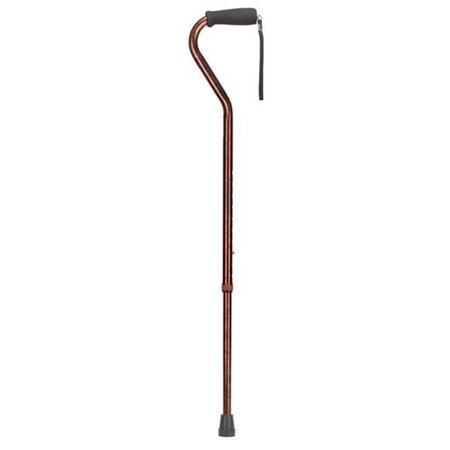 MABIS Mabis 502-1300-9914 Lightweight Adjustable Designer Cane - Offset Handle - Copper Swirl 502-1300-9914